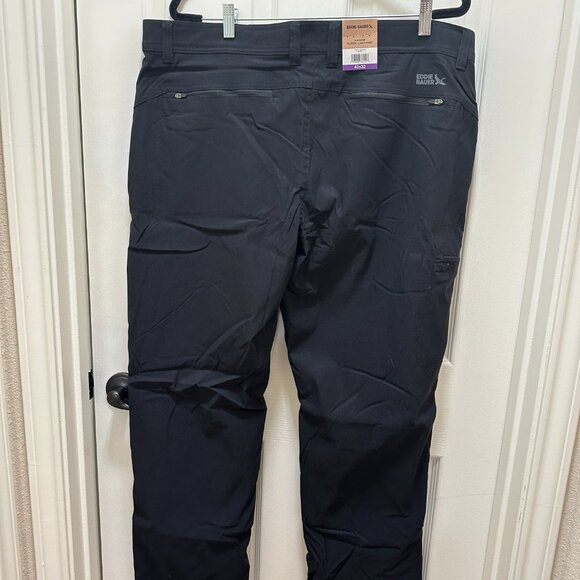 Eddie Bauer Men's Rainier Fleece Lined Pant Size 40X32 Black Stretch Fit (NEW) - Picture 13 of 16